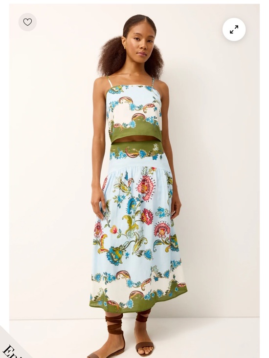 Marie Oliver Tops - Marie Oliver Floral Matching Top + Skirt Set